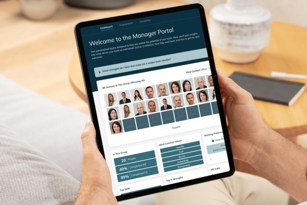 Humanico Manager Portal real-time team insights